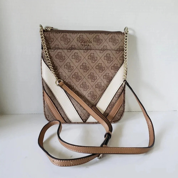 Guess Slater  Brown Mini Womans Crossbody Bag. - Picture 1 of 10